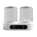 White double bucket USB portable mini washing machine for underwear on a countertop.