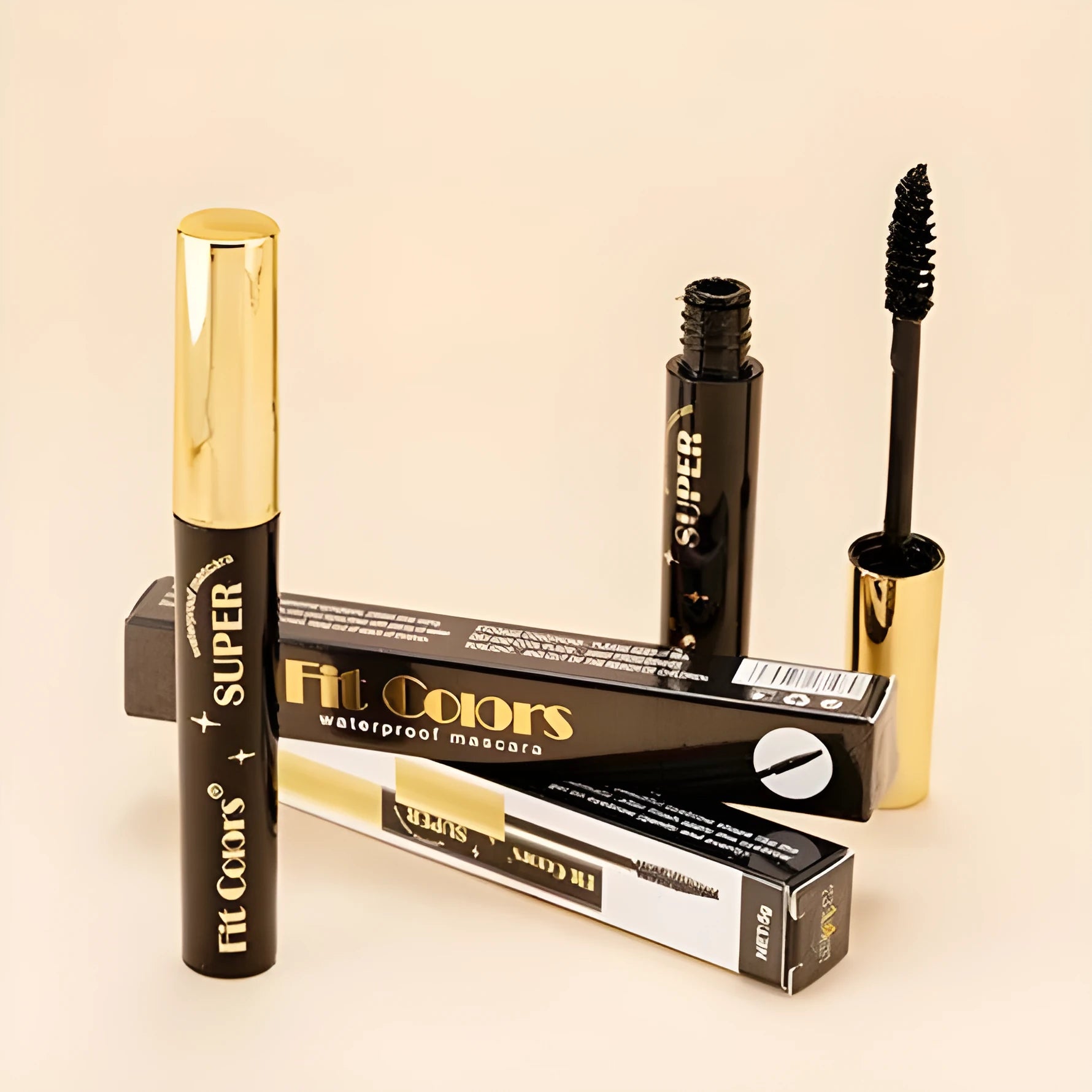 Thick curl mascara in twelve colour options including gold, purple, and green mermaid for stage nightclub Christmas