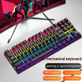 K87 mechanical keyboard with metal construction and choice of green axis or red axis switches