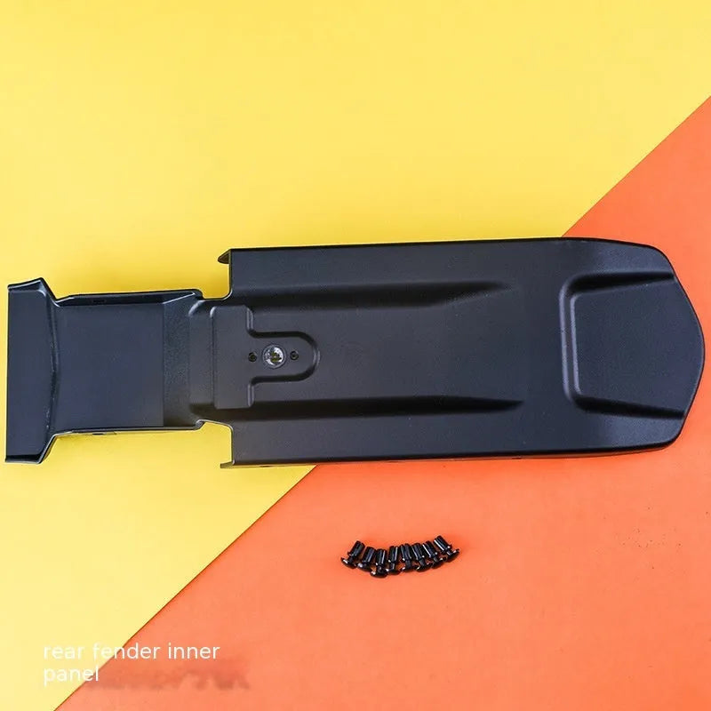 Carbon fibre tail mudguard and rear fender assembly for a Light Bee electric off-road bicycle.