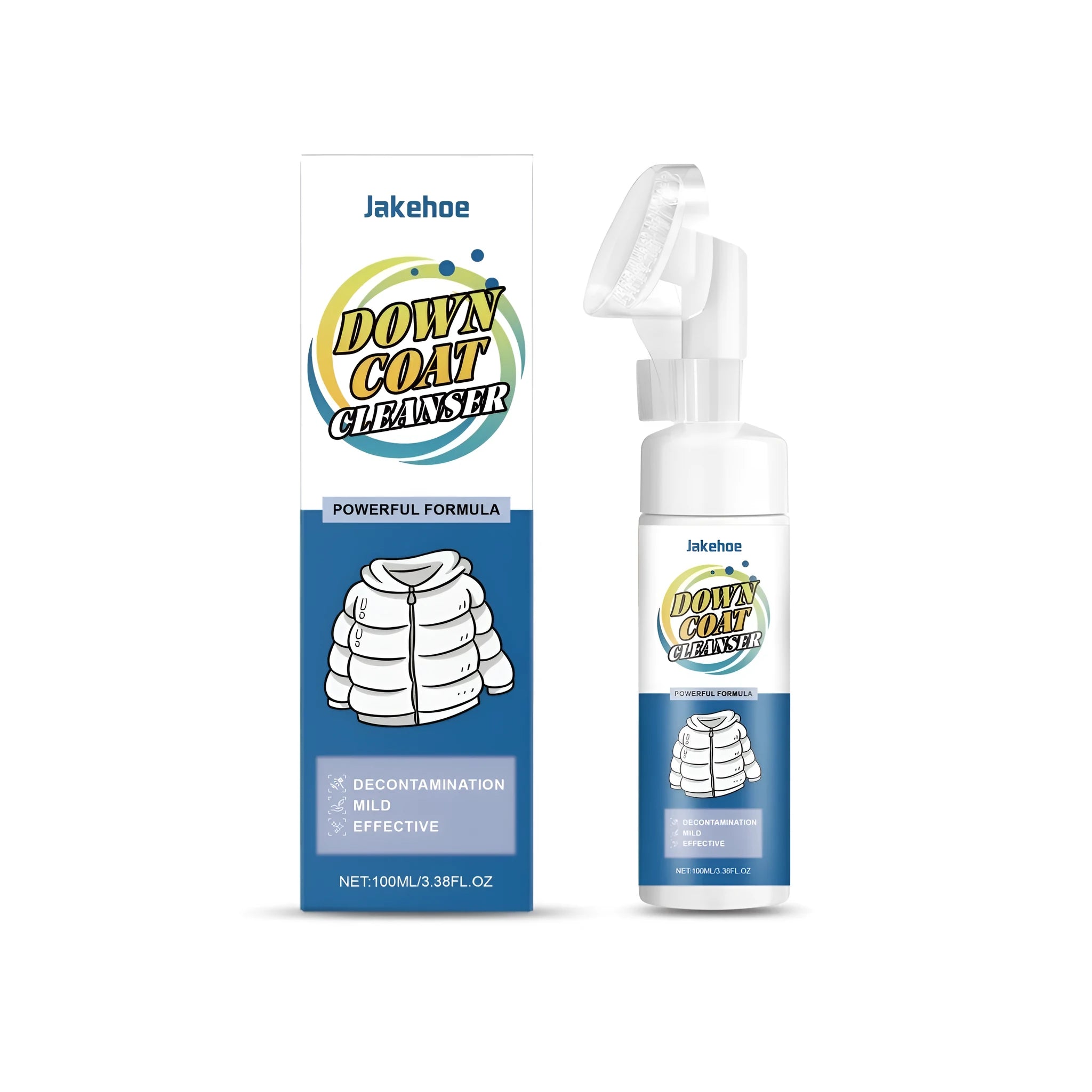 100ml bottle of down coat liquid cleanser for washing jackets