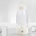 Automatic electric shaker bottle with USB charging, 350ml capacity, plastic body, and IPX5 waterproof rating