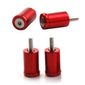 Aluminium alloy machine cover pad height sheet kit with screws, nuts, washers in red, blue, black colours.
