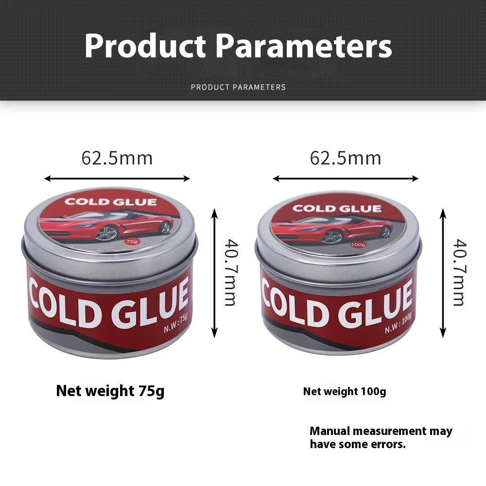 Automobile cold glue tube for car depression repair in 100g or 75g size
