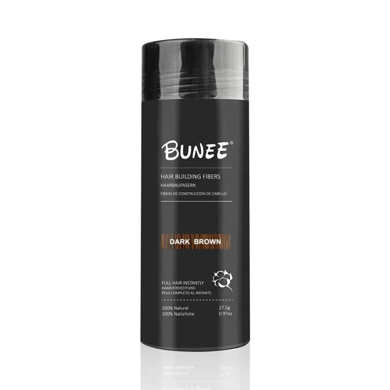 Dense hair fibre powder three-piece set boxed with nine colour options for thinning hair coverage
