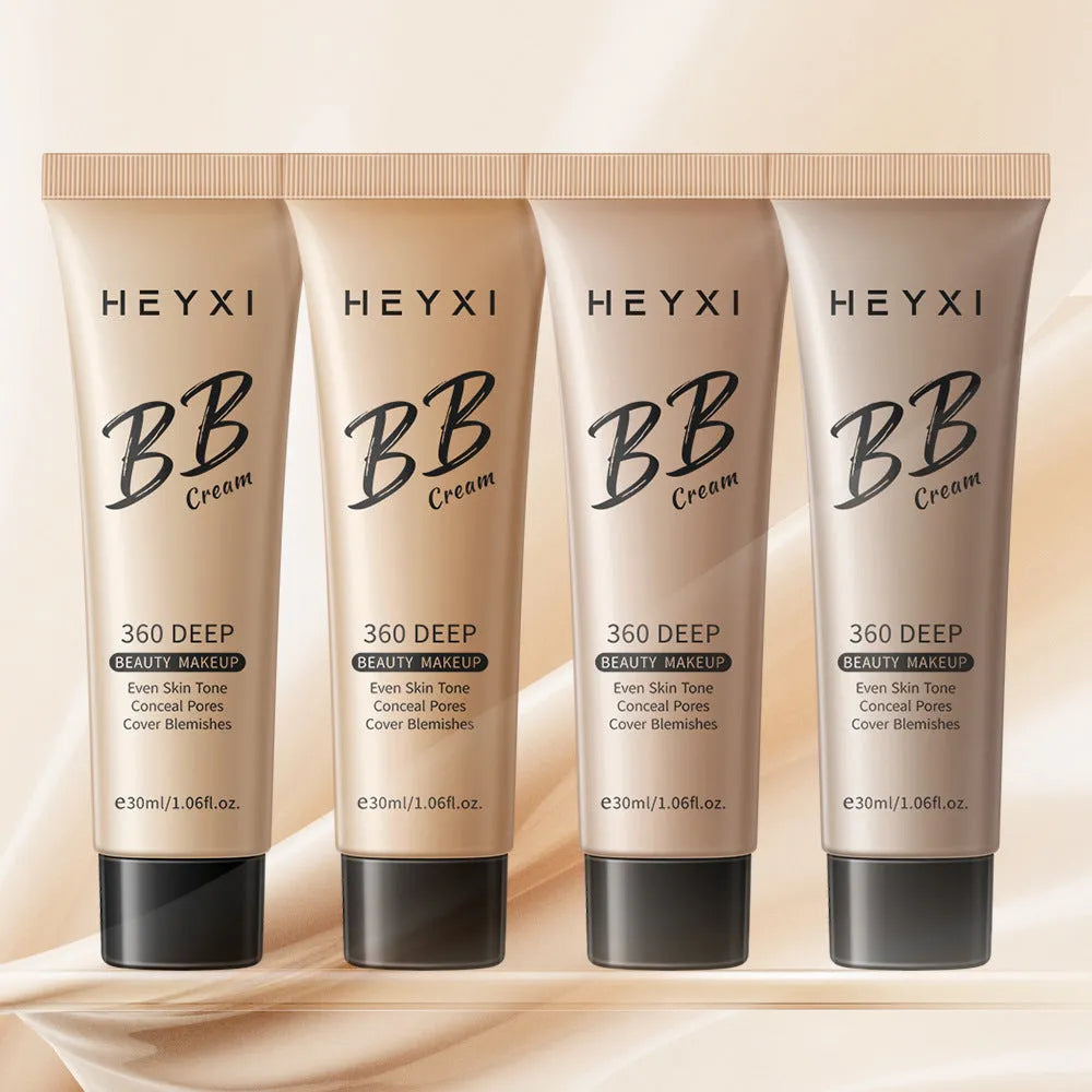 Waterproof sweat-proof BB cream foundation makeup in four colour shades for all skin types