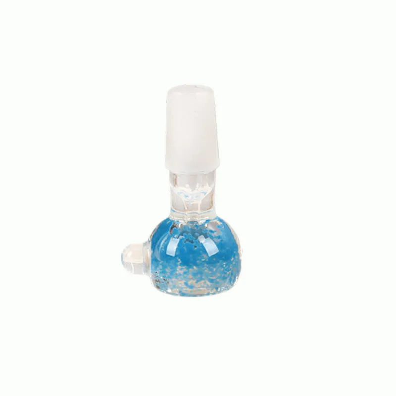 7cm geometric glass cigarette holder in transparent trumpet pipe design showing colour options