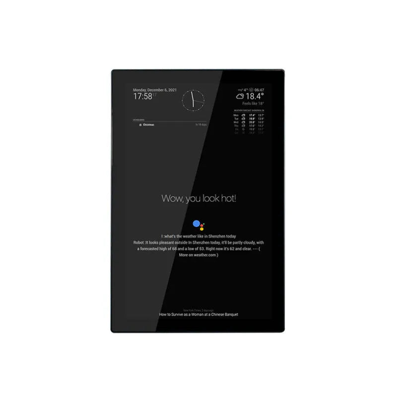 13.3-inch integrated computer touch display with CM4 controller for voice assistant projects