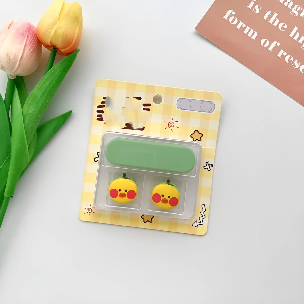 Cartoon magnetic data cable fixer for desktop organisation in various colour styles