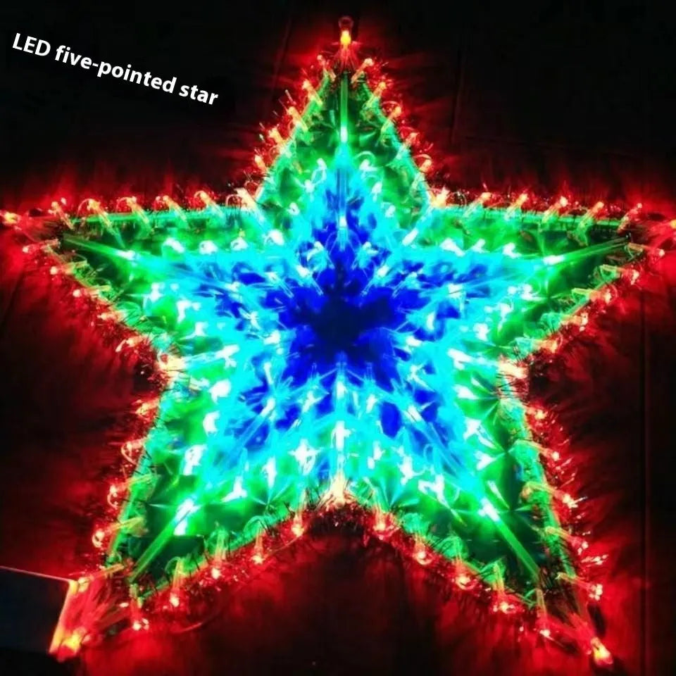 Christmas plug-in outdoor decorative string lights with plastic shell and peacock lamp light shape