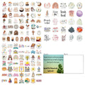 Set of 50 colourful printed graffiti stickers for decoration and personalisation