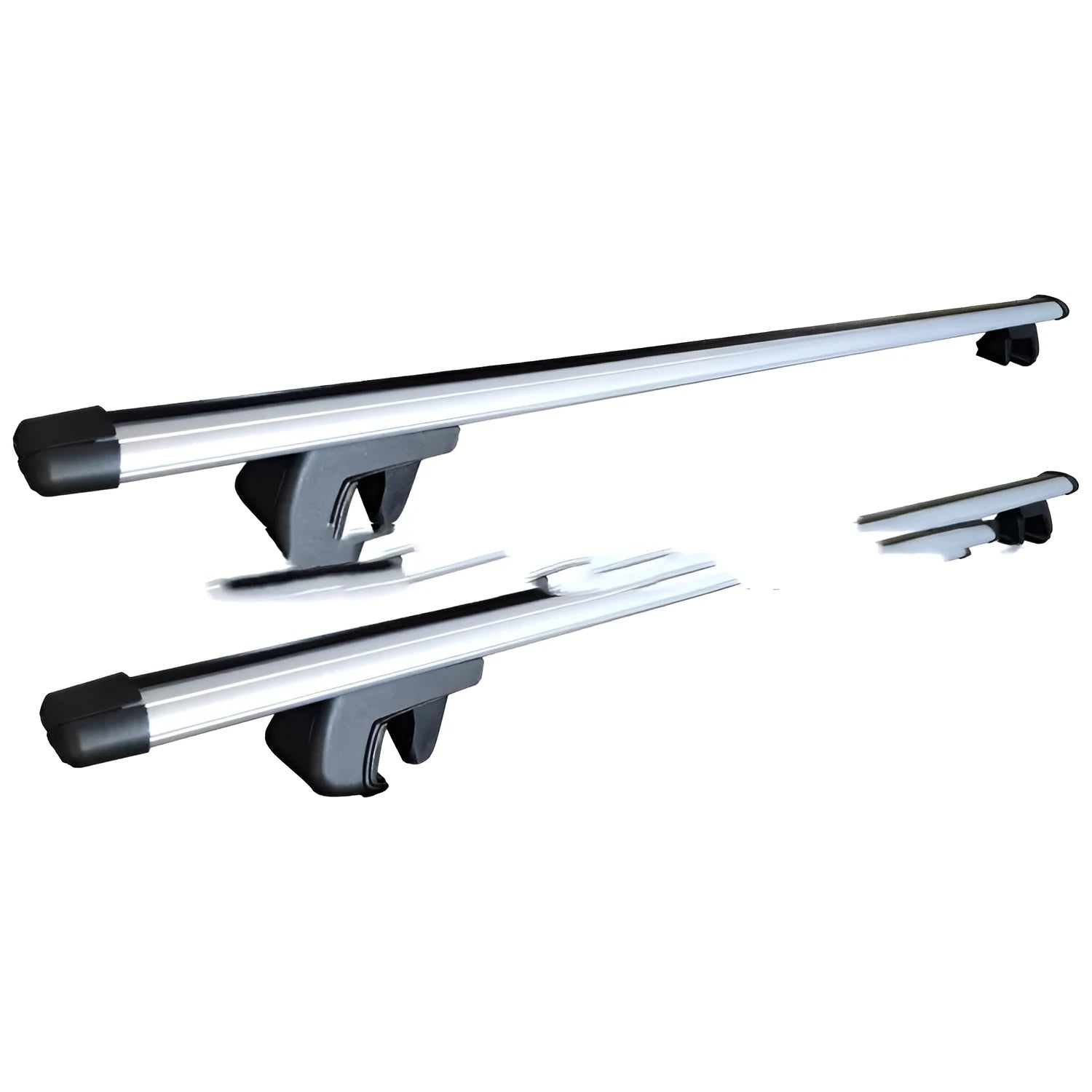 General Motors SUV alloy roof rack system with 75kg load capacity shown on vehicle