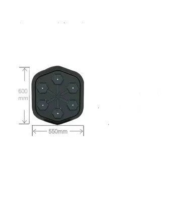 Black smart boxing machine with Bluetooth connection and Velcro fastening for fitness training