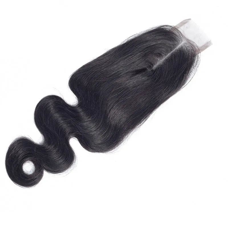 Hand-woven straight human hair wig for women in natural colour, shown in various lengths.