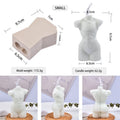 Clear silicone mould showing geometric shape with small 10cm and large 14cm sections for candle and plaster making