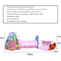 Underwater World three-in-one children's play tent with ball pool tunnel marine theme