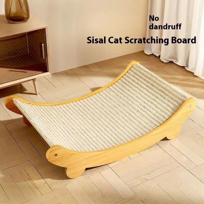 Sisal cat scratch board with natural fibre surface in pastoral style