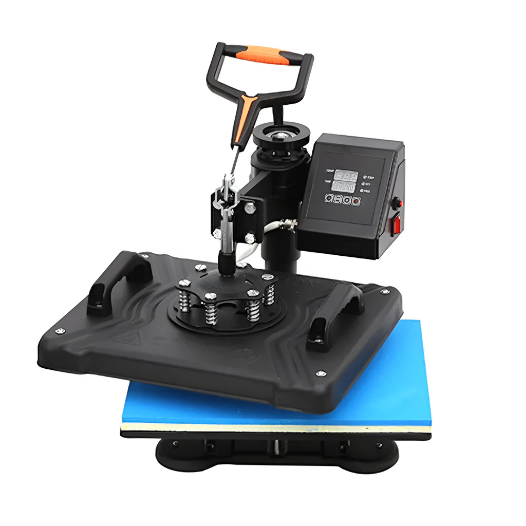 Black thermal transfer machine with 70x70cm heating plate for T-shirt and textile printing