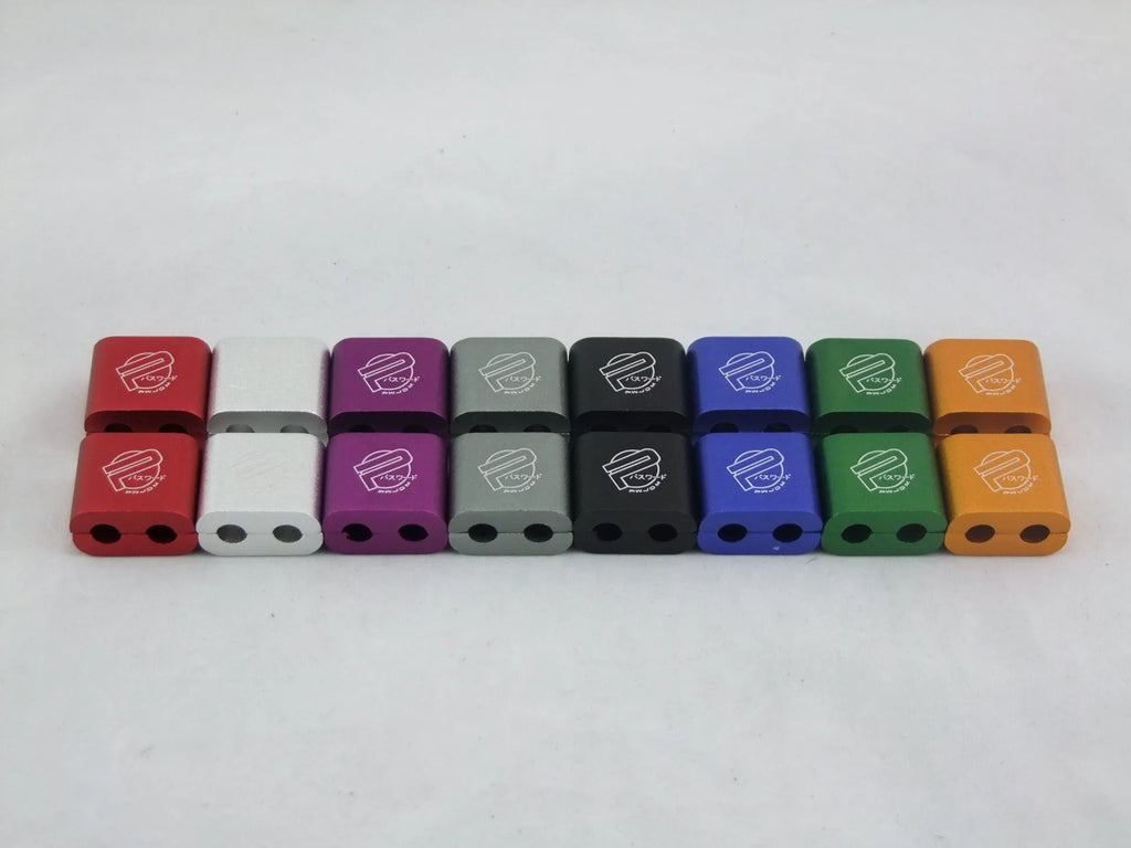Car modification fastening clamp three-piece metal fixing plug in silver, compact size 55x30x25mm