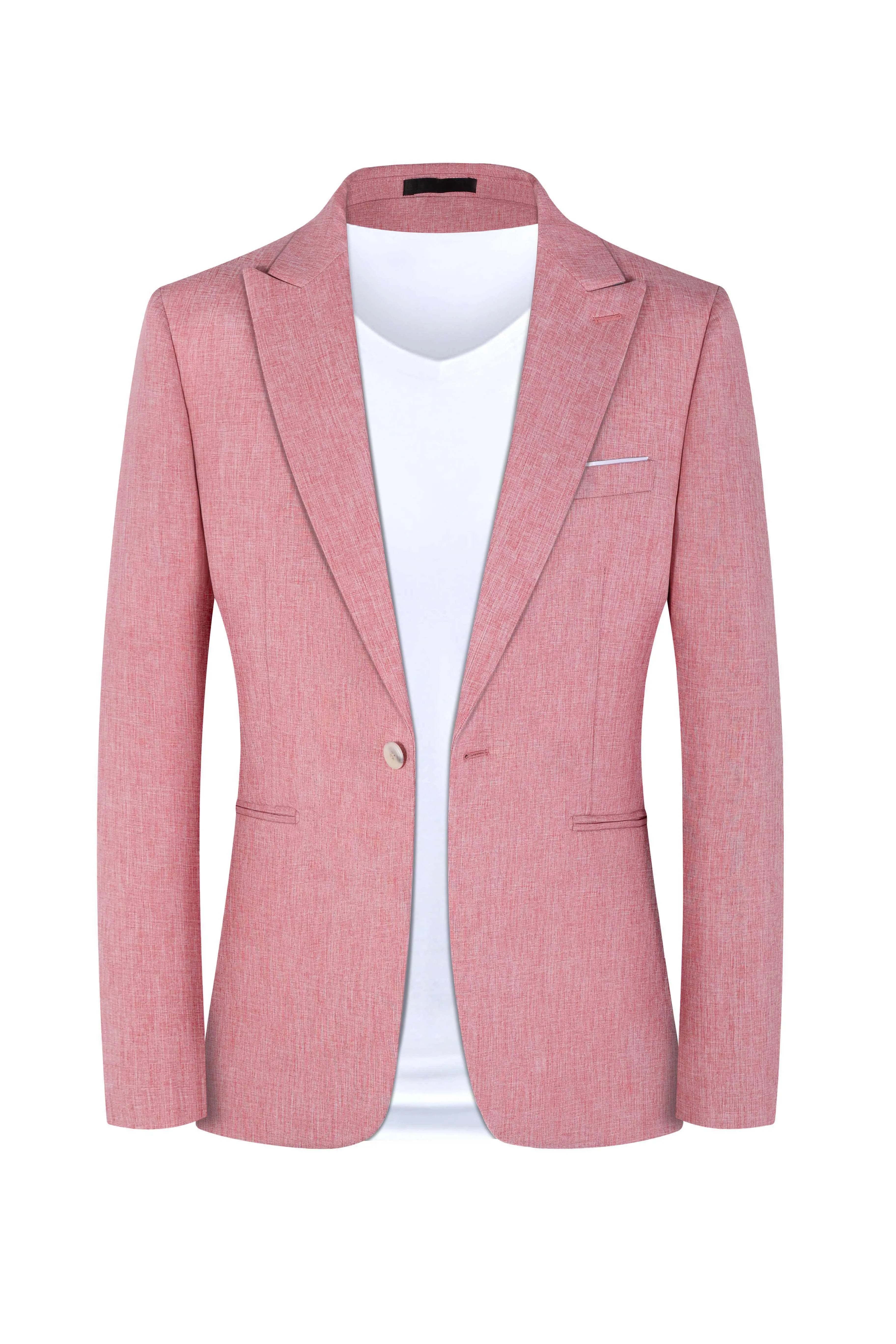 Men's light blue Western style casual two-piece suit with matching coat