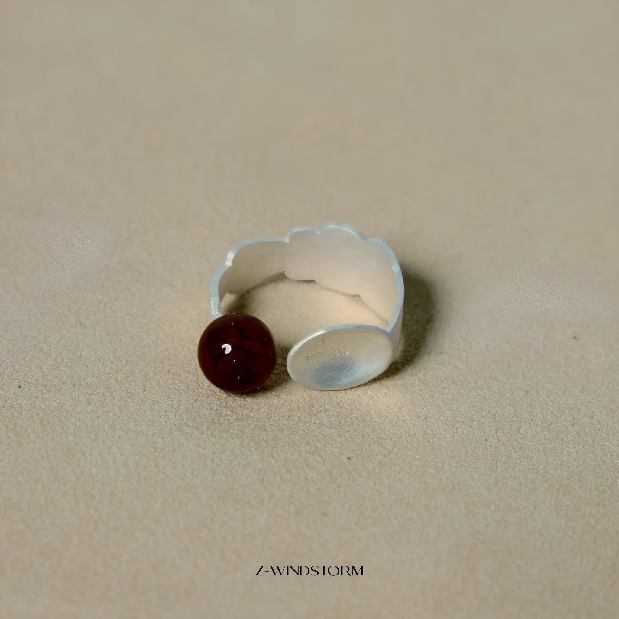 Alloy electroplated ring and bracelet set with diamond design, small round spoon shape