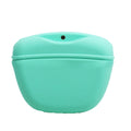 Silicone pet treat bag with clip and magnetic opening for dog training snacks