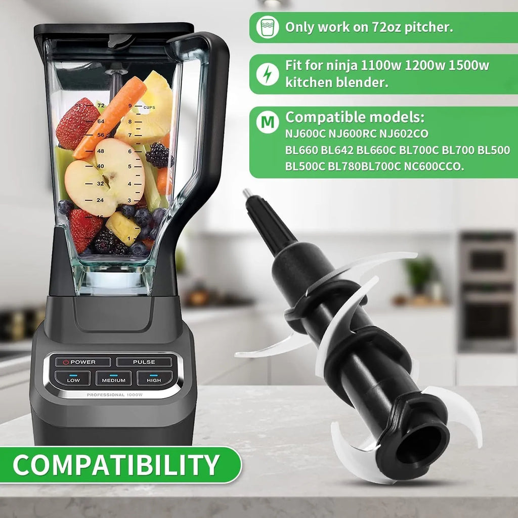 Stainless steel six-stack juicer blade seat replacement accessory measuring 10 by 21 centimetres.