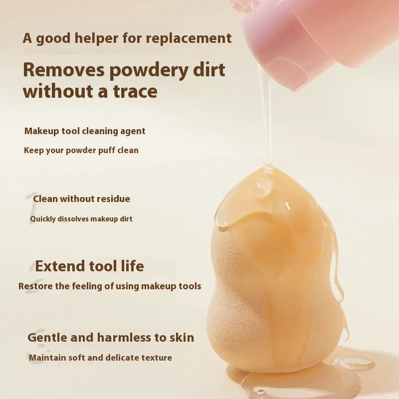 80ml makeup brush cleaner detergent for sponges and beauty blenders in single pack