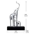 Fortune Bring Elephant decorative figurine in bright gold, rose gold, silver, or retro colour finish.
