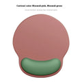 Gradient colour silicone mouse mat with wrist support measuring 220mm by 250mm