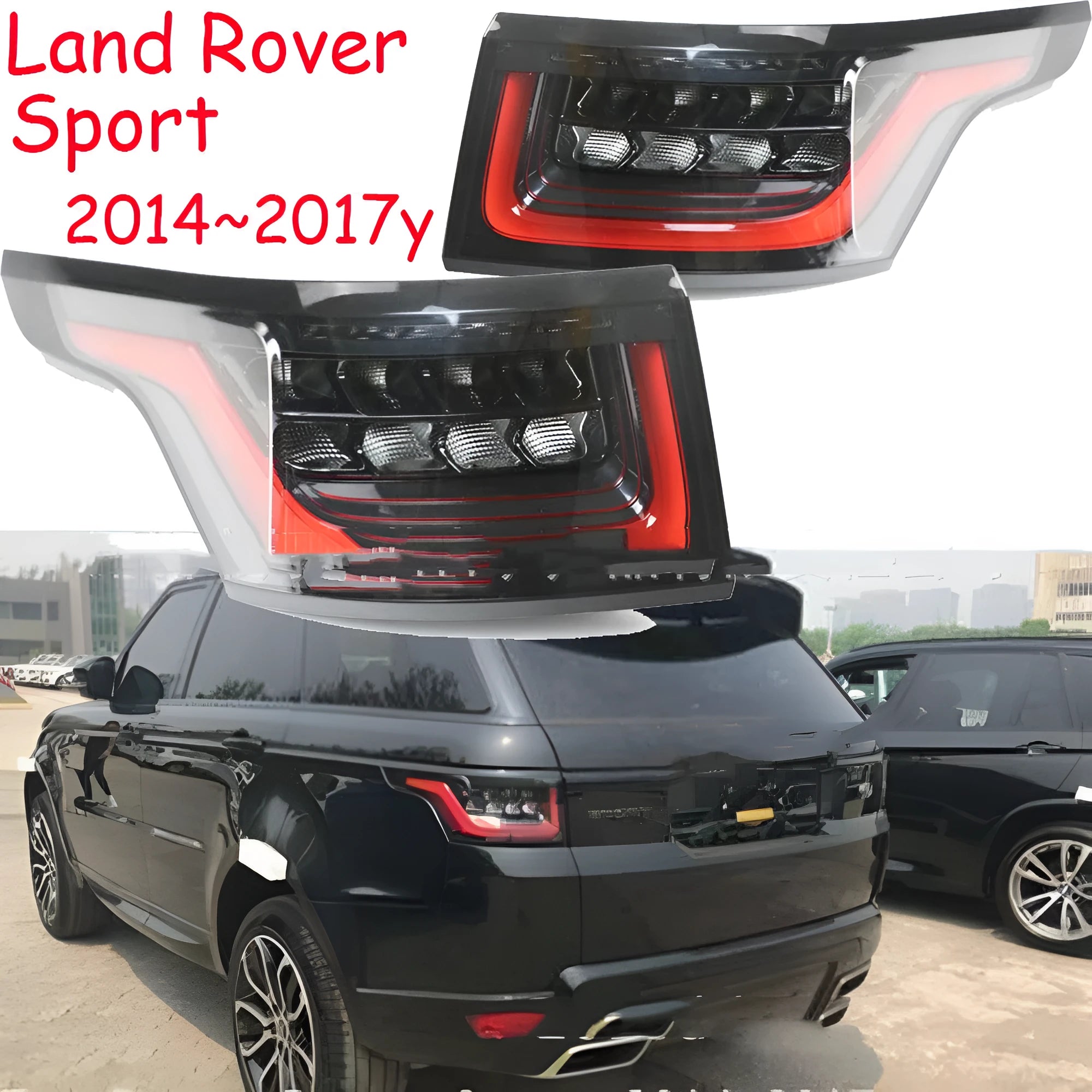 LED brake light rear bumper movement set for 2014-2020 vehicles, IP66 waterproof, one pair