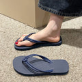 PVC men's casual flip flops with non-slip sole and toe covering in various colours