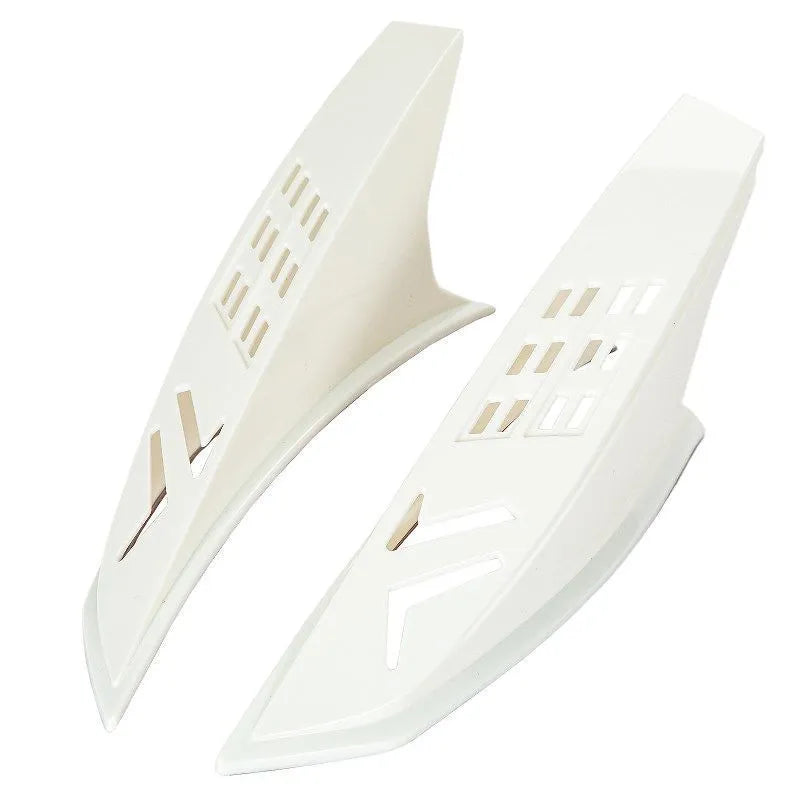 Pair of decorative plastic horns for children's motorcycle or ski helmets with 3M adhesive backing