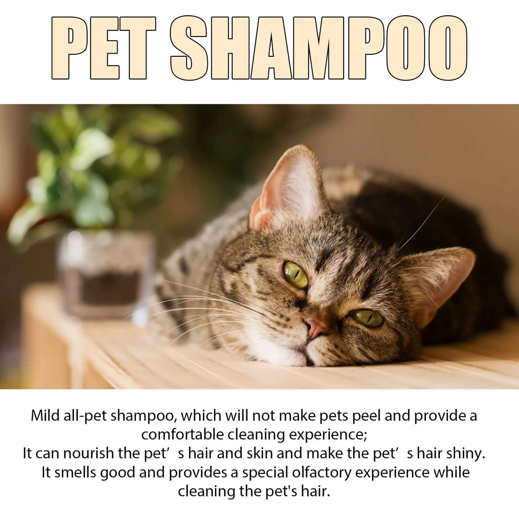 Mild dog shampoo bottle in 100ml or 300ml size for soft, tangle-free coats