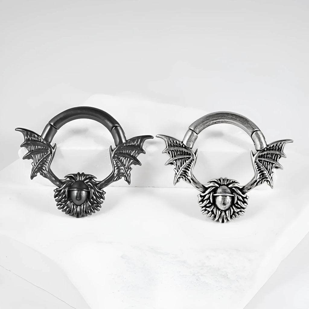 Copper geometric magnet ear extender with sharp cone and round design in multiple style options