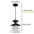 American iron droplight lantern-shaped retro single head shade for corridor restaurant