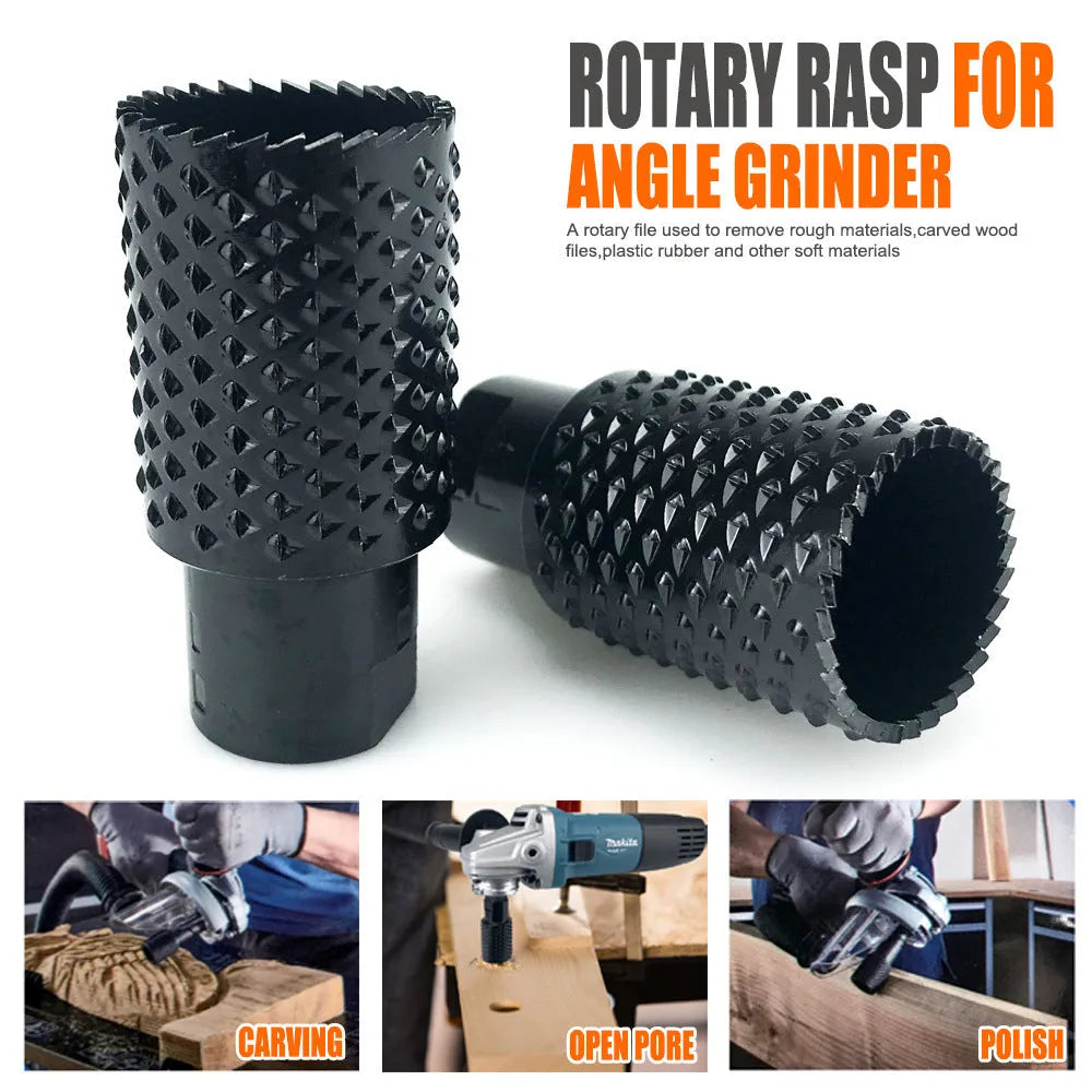 Spherical grinding head for angle grinder with M10 and M14 thread, woodworking tapper accessory