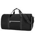 Grey Oxford cloth sports bag showing dry wet separation compartments and expansion function.