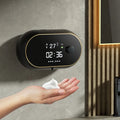 Automatic wall-mounted foam soap dispenser in white with USB cable, 500ml capacity