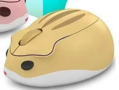 Hamster Bluetooth wireless silent computer mouse in grey mute colour showing compact portable design