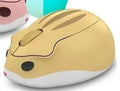 Hamster Bluetooth wireless silent computer mouse in grey mute colour showing compact portable design