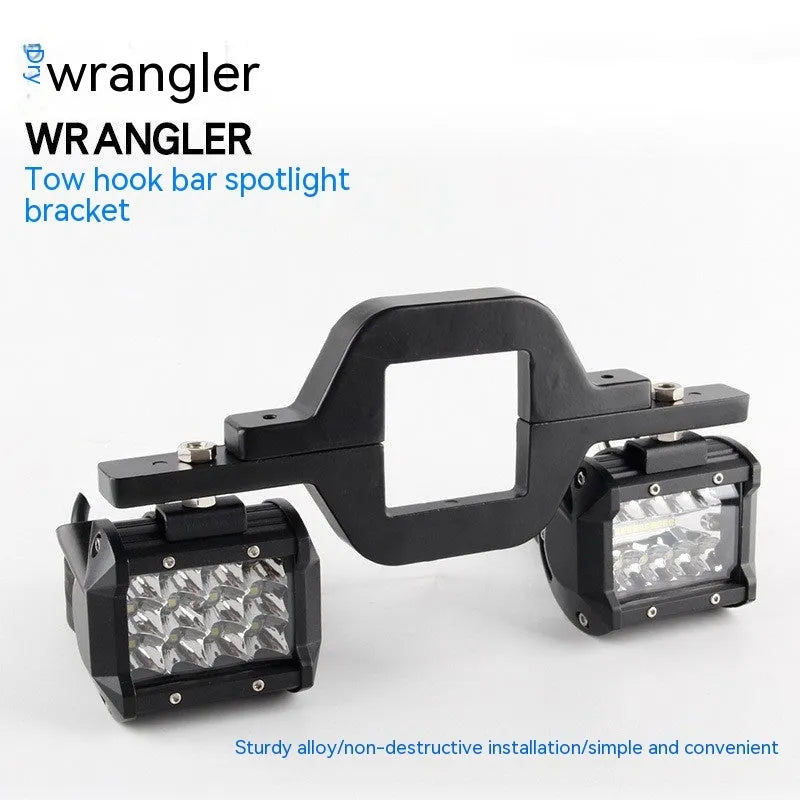 Black aluminium alloy LED reverse lamp bracket for Wrangler Jeep off-road vehicles