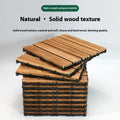 Camphor pine wood flooring tiles showing interlocking edges and wood grain texture