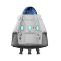 White space capsule shaped Bluetooth ambience light projecting Northern Lights and starry sky pattern