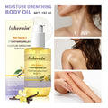 Vanilla flavoured moisturizing body oil in 192ml bottle for all skin types