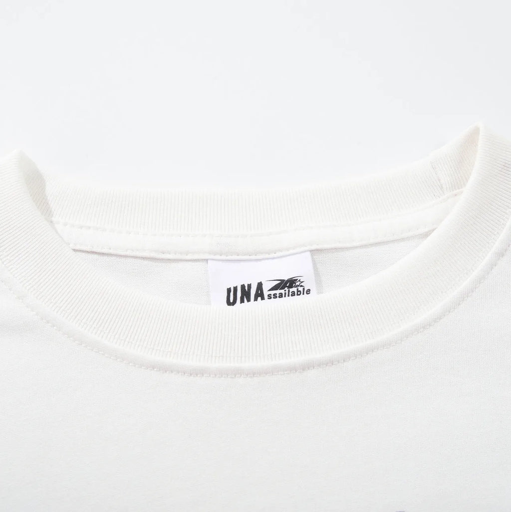 Men's retro printed cotton t-shirt in white or black with loose fit and short sleeves
