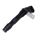 Black universal automotive replacement sensor compatible with General Motors vehicles.