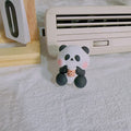 Cute panda car vent perfume decoration with three styles: milk tea, flower, back panda