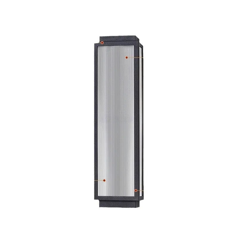 Outdoor wall lamp waterproof stainless steel for courtyard garden lighting with warm light option
