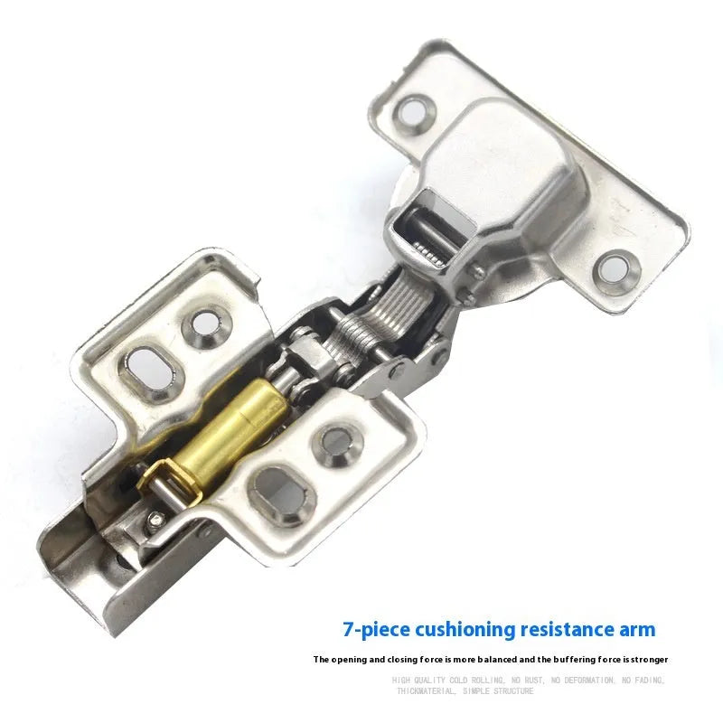 Cold rolled steel hydraulic damping hinge with nickel plating for cabinets and wardrobes